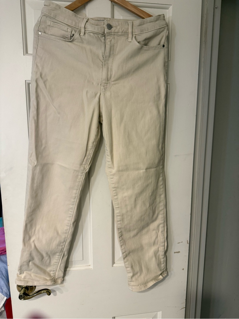 Athleta Cream Straight-Leg Everyday Pants